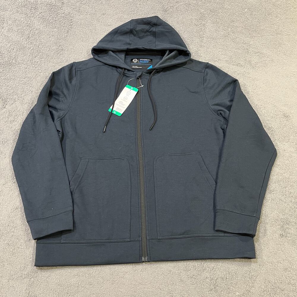 Mondetta Outdoor Project Blu Zip Hoodie Stretch Modal Recycled Men's Size XL NWT